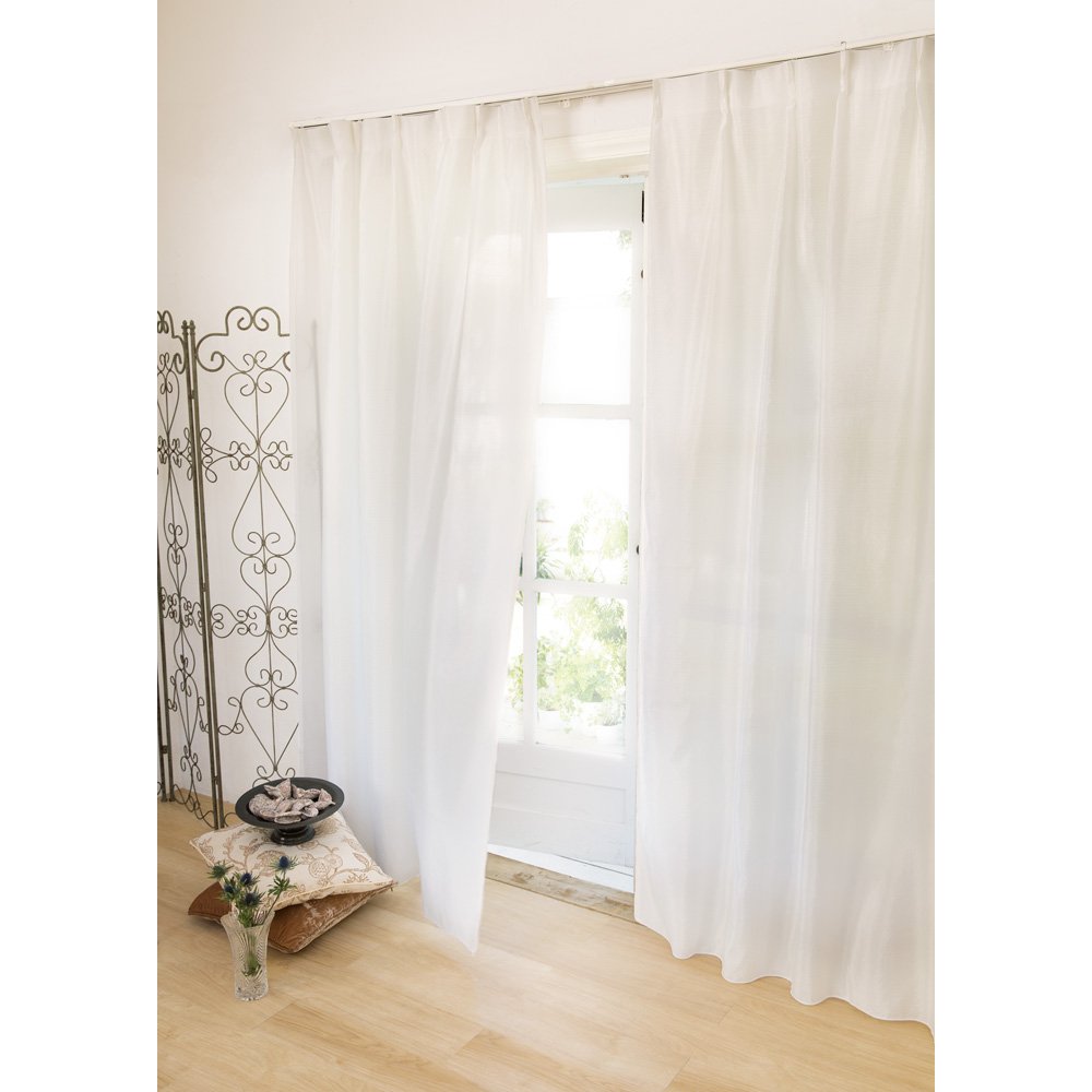 Amazon｜ディノス カーテン 防炎カーテン 幅100×丈218cm 見えにくく